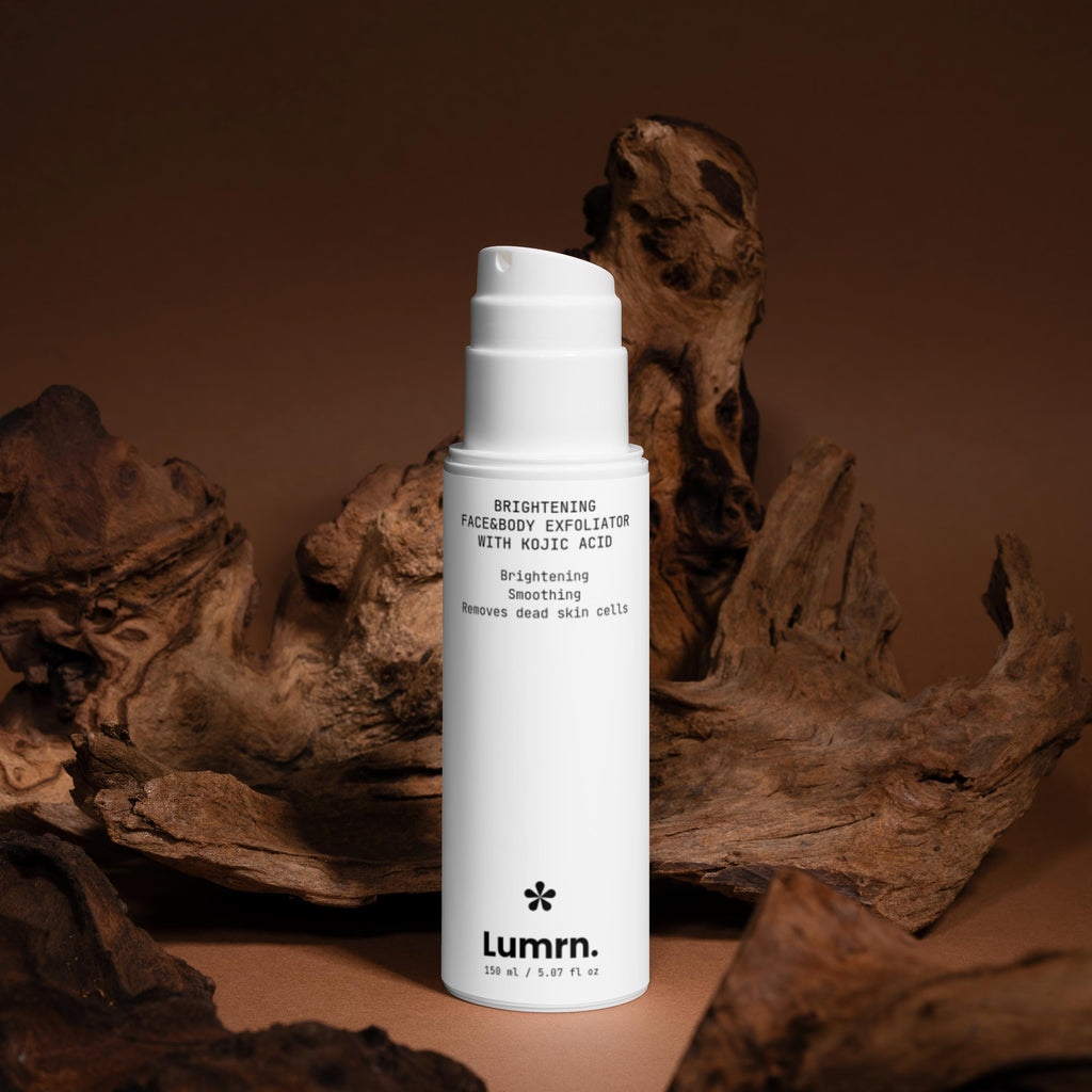 Lumrn.™ Brightening Face & Body Exfoliator with Kojic Acid